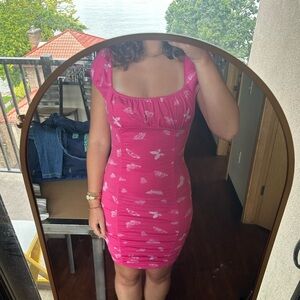 Size small Pink urban outfitters butterfly dress